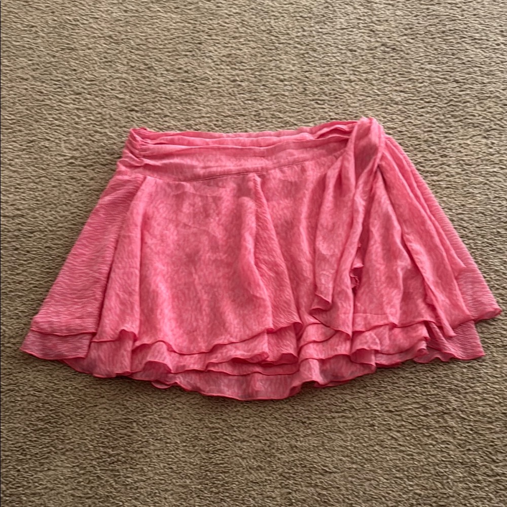 Pink Women's Wrap Skirt